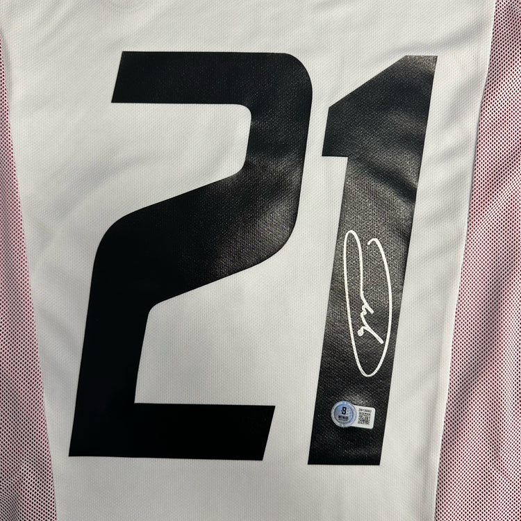 ANDREA PIRLO SIGNED AC MILAN AWAY SOCCER JERSEY #21 – BECKETT COA