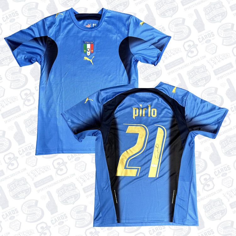 ANDREA PIRLO SIGNED ITALY NATIONAL HOME SOCCER JERSEY #21 – BECKETT COA