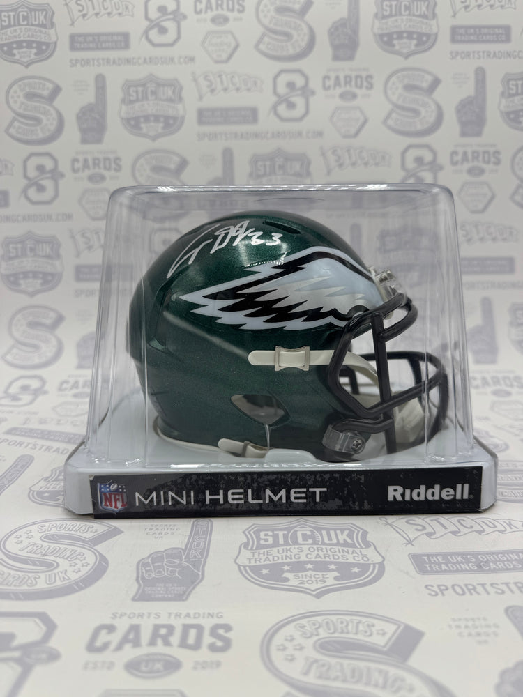 Cooper DeJean Philadelphia Eagles Autographed Riddell Speed Mini Helmet