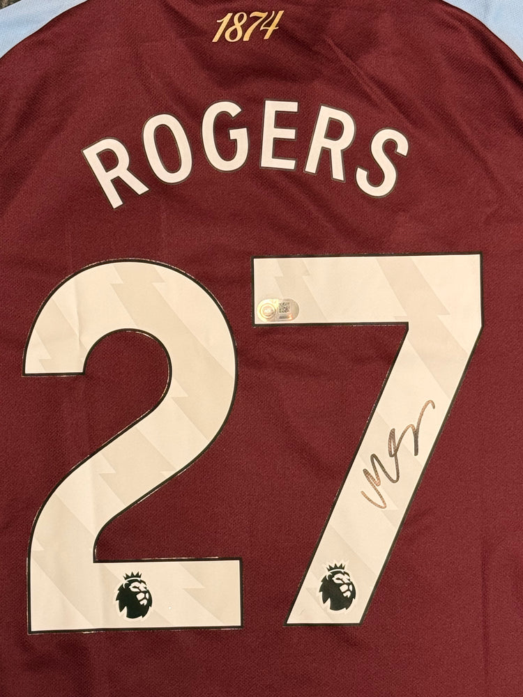 Morgan Rogers Signed Aston Villa Jersey
