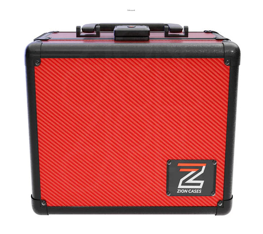 Zion Cases SLAB CASE 2 ROW - Carbon Fibre Red