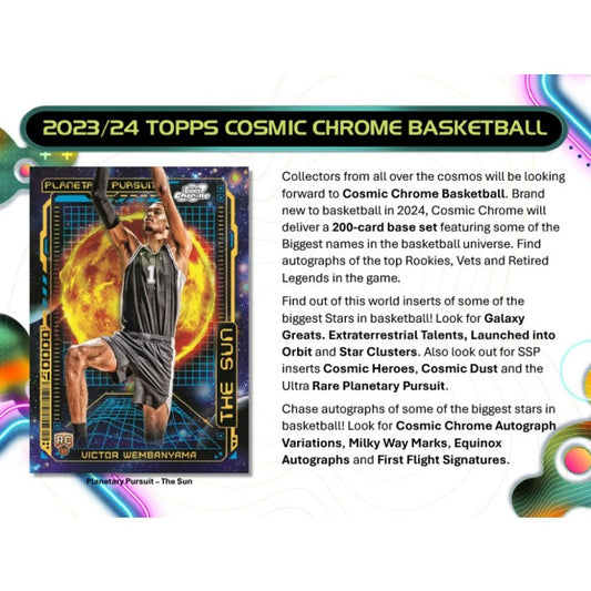 Pre Order - 2023-24 Topps Cosmic Chrome Basketball Hobby Box