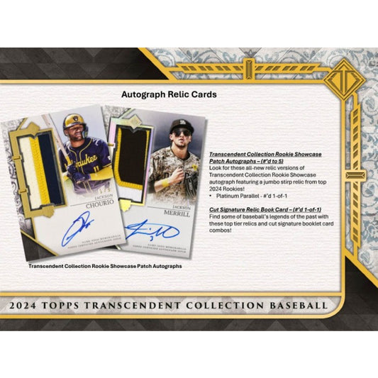 Pre Order - 2024 Topps Transcendent Collection Baseball Hobby Case