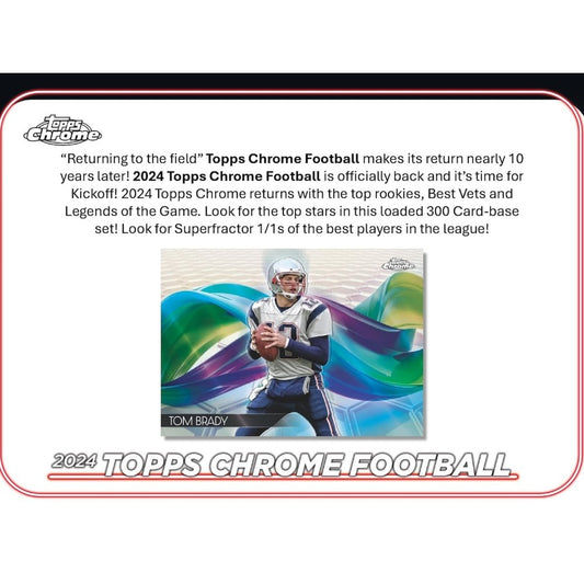 Pre Order - 2024 Topps Chrome Football Breaker's Delight Box