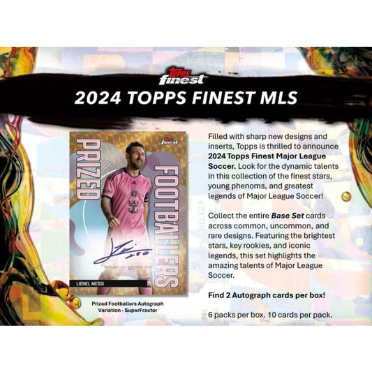 Pre Order - 2024 Topps MLS Finest Soccer Hobby Box