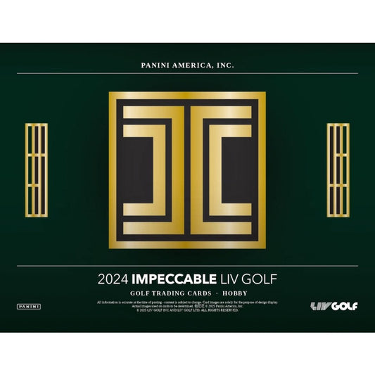 Pre Order - 2024 Panini Impeccable LIV Golf Hobby Box