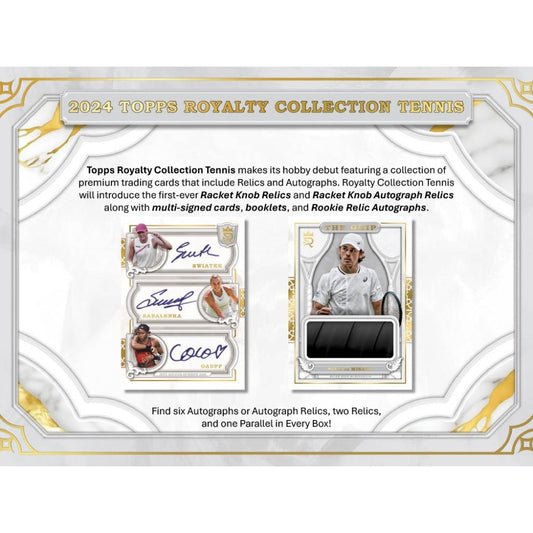 Pre Order - 2024 Topps Royalty Tennis Hobby Box