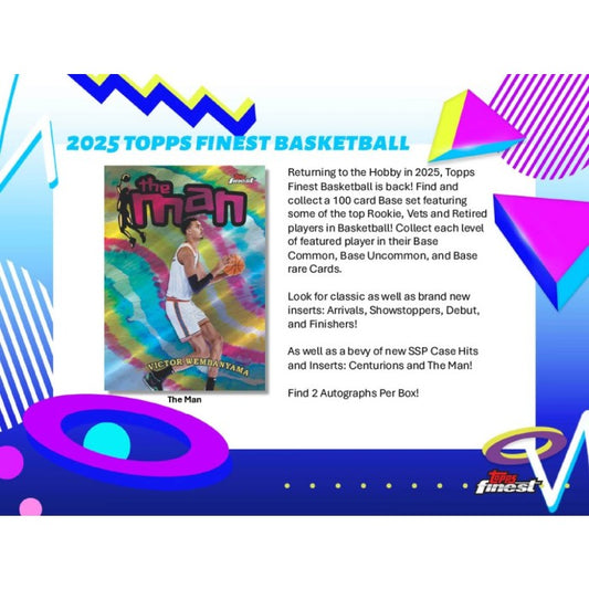 Pre Order - 2024-25 Topps Finest Basketball Hobby Box