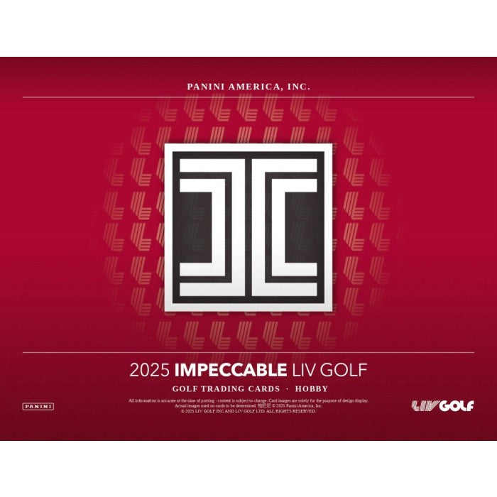 Pre Order - 2025 Panini Impeccable LIV Golf Hobby Box