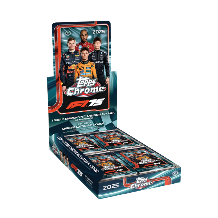 Pre Order - 2025 Topps Chrome Formula 1 F1 Racing Hobby Box
