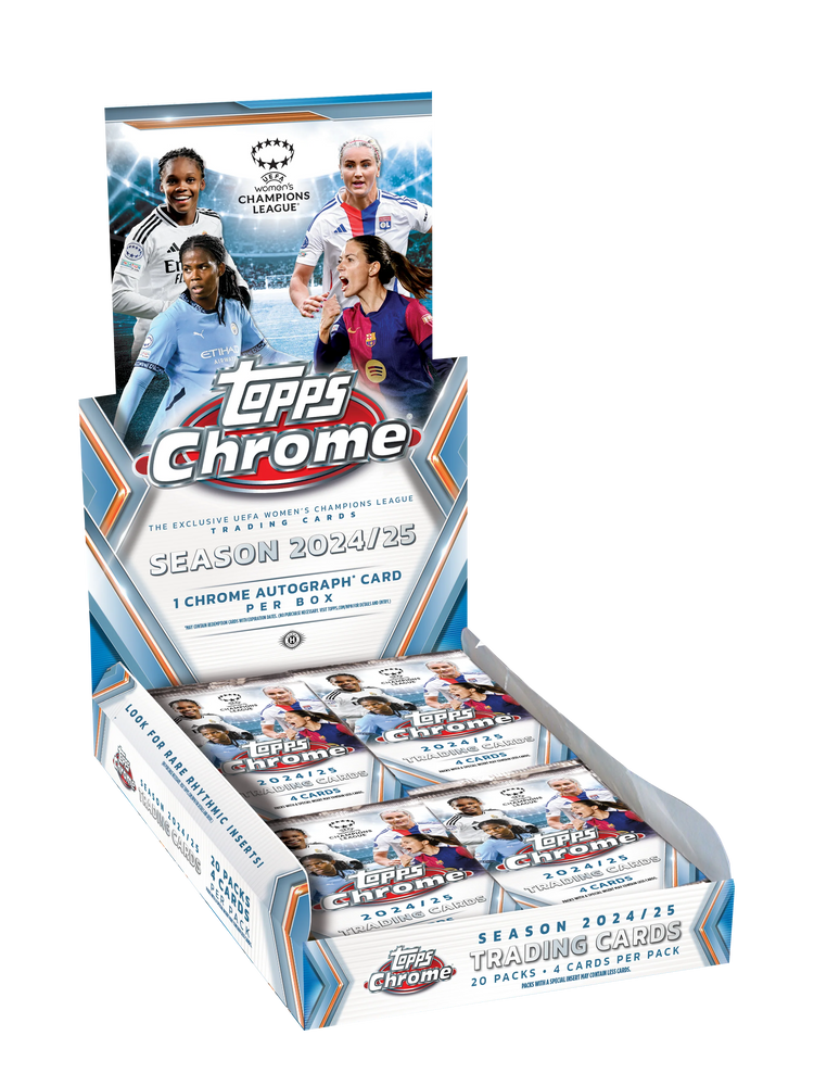 Pre Order - 2024-25 Topps Chrome UEFA Women's Champions League Soccer Hobby Box