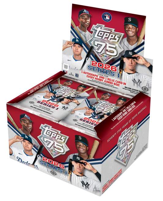 Pre Order - 2026 Topps Series 1 Baseball Hobby Jumbo Box - Sports Trading Cards UK