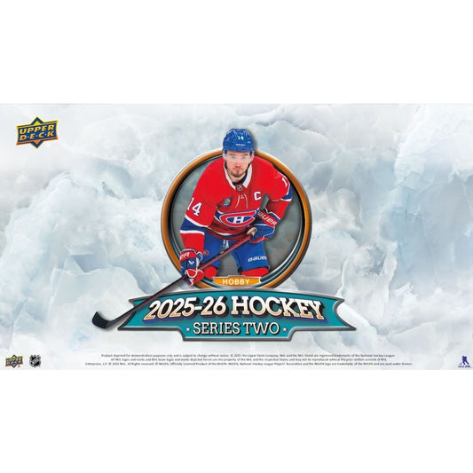Pre Order - 2025-26 Upper Deck Series 2 Hockey Hobby Box - Sports Trading Cards UK