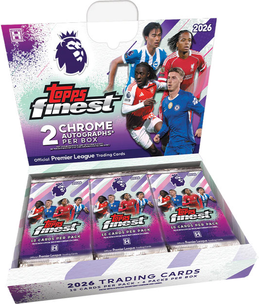 Pre Order - 2026 Topps Finest English Premier League Soccer Hobby Box
