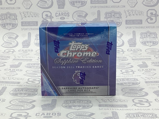 2026 Topps Chrome Premier League Sapphire Box