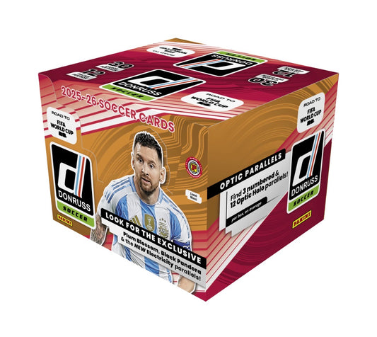 Pre Order - 2025-26 Panini Donruss Road to FIFA World Cup Soccer International Hobby Box