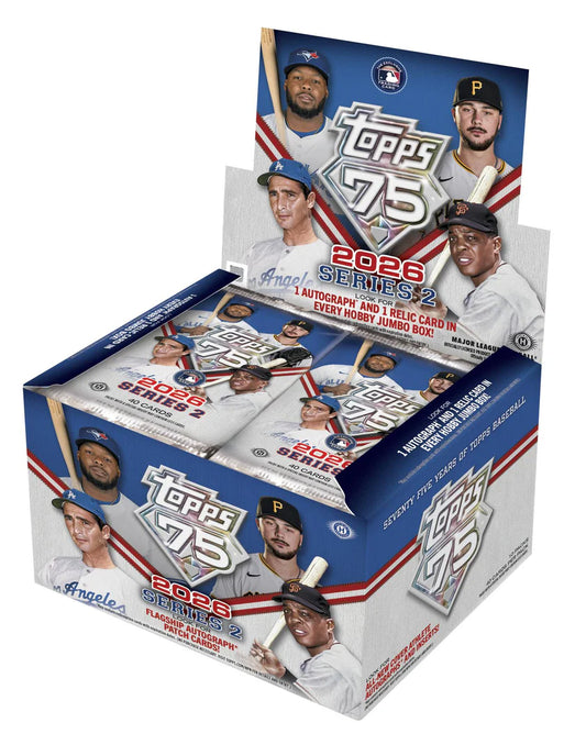 Pre Order - 2026 Topps Series 2 Baseball Hobby Jumbo Box - Sports Trading Cards UK