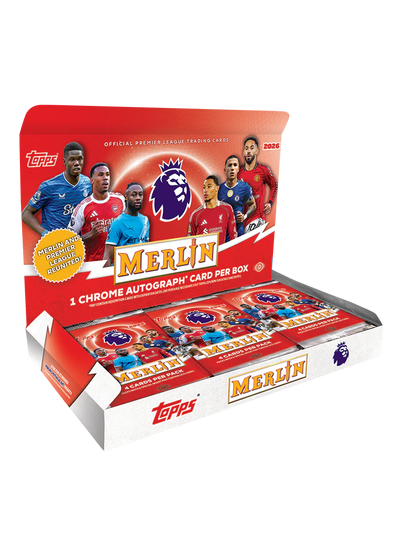 Pre Order - 2025-26 Topps Merlin English Premier League Soccer Hobby Box - Sports Trading Cards UK