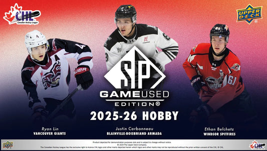 Pre Order - 2025-26 Upper Deck CHL SP Game Used Hockey Hobby Box