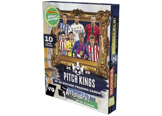 Pre Order - 2025-26 Panini Pitch Kings Soccer Hobby International Box - Sports Trading Cards UK