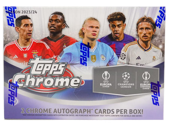 2023/24 Topps Chrome UEFA Club Competitions Soccer Delight 12 Box Case - Sports Trading Cards UK