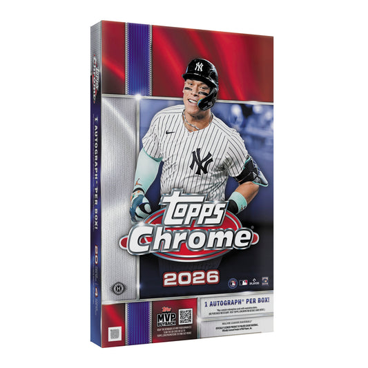 Pre Order - 2026 Topps Chrome Baseball Hobby Box - Sports Trading Cards UK
