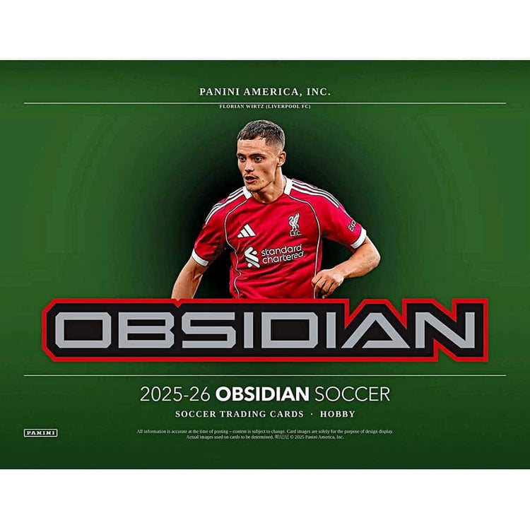 Pre Order - 2025-26 Panini Obsidian Soccer Hobby Box - Sports Trading Cards UK