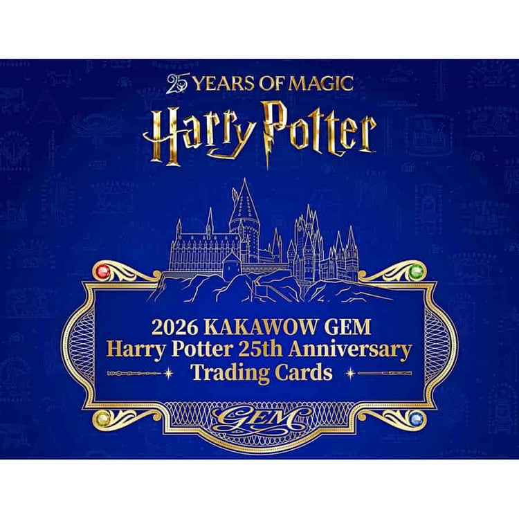 Pre Order - 2026 Kakawow Harry Potter 25th Anniversary GEM Trading Cards Box