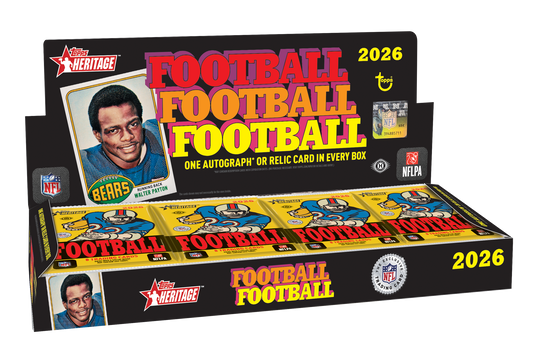 Pre Order - 2026 Topps Heritage Football Hobby Box - Sports Trading Cards UK