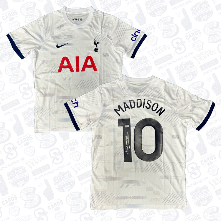 James Maddison Signed Nike Tottenham Hotspur Home Soccer Jersey #10 - Beckett COA