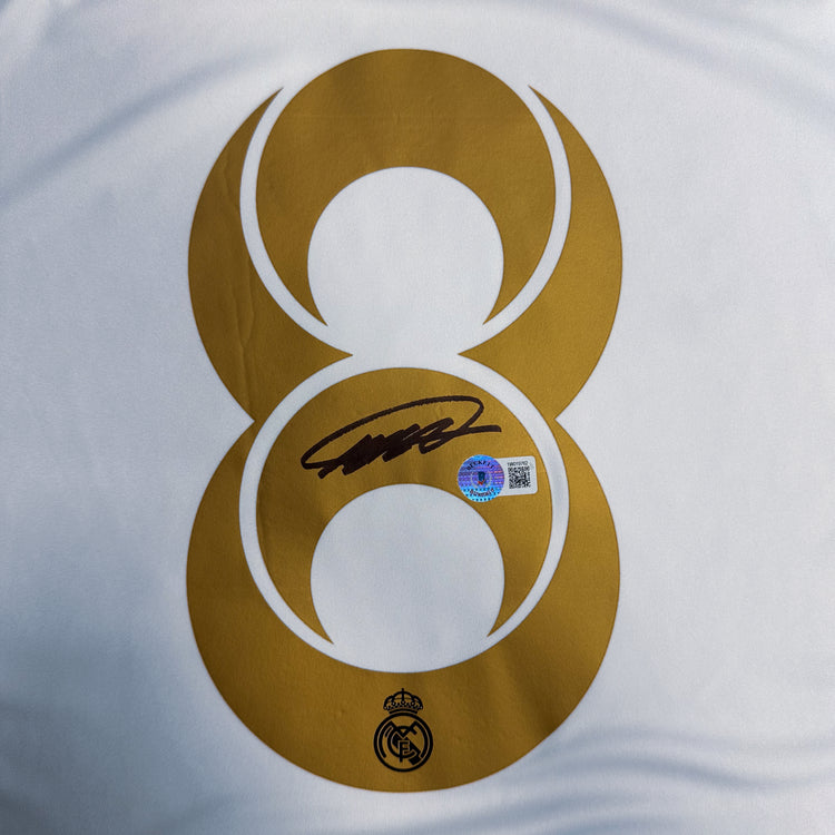 KAKA SIGNED ADIDAS REAL MADRID WHITE HOME JERSEY #8