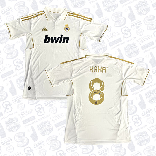 KAKA SIGNED ADIDAS REAL MADRID WHITE HOME JERSEY #8