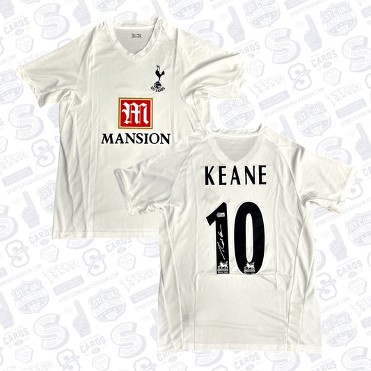 ROBBIE KEANE SIGNED TOTTENHAM HOTSPUR HOME SOCCER JERSEY #10