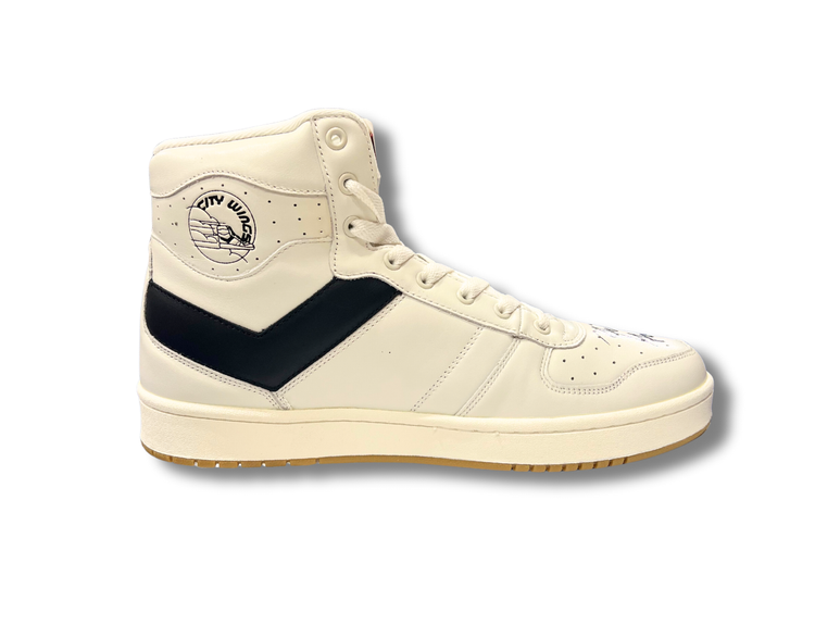 Nick Galis Autographed Authentic Pony City Wings High Sneaker w’ Black Signature, Limited to 50