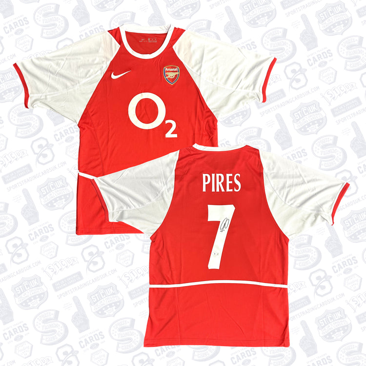 ROBERT PIRES SIGNED ARSENAL HOME SOCCER JERSEY #7