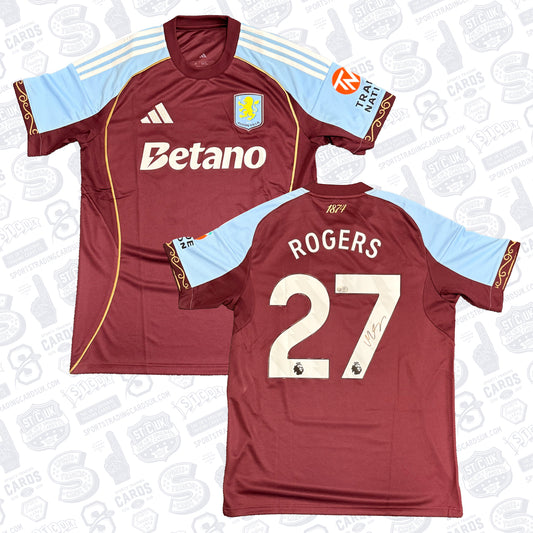 Morgan Rogers Signed Aston Villa Jersey