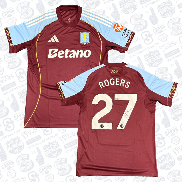 Morgan Rogers Signed Aston Villa Jersey
