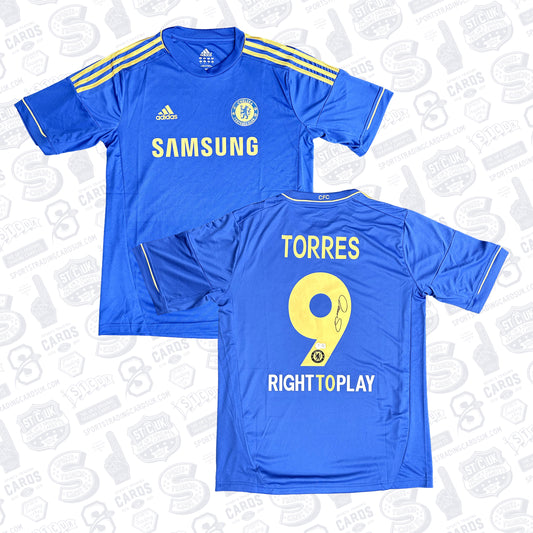 FERNANDO TORRES SIGNED CHELSEA HOME JERSEY #9