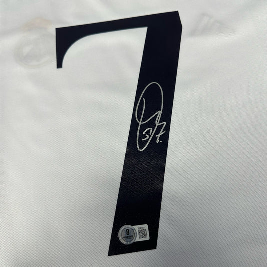 Vinicius Jr Signed Real Madrid Home Soccer Jersey #7 - Beckett COA