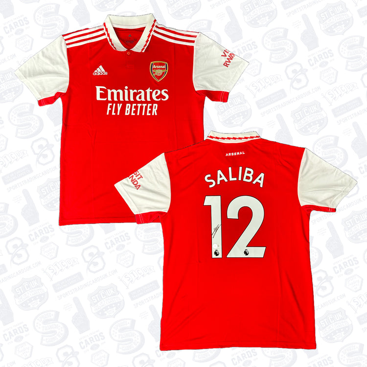 William Saliba Signed Arsenal Jersey #12 - Beckett COA