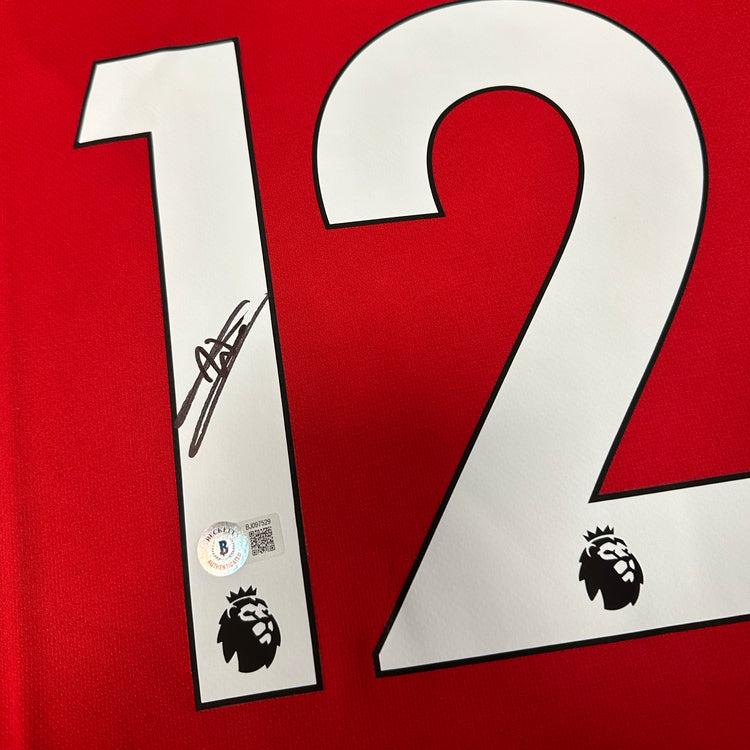 William Saliba Signed Arsenal Jersey #12 - Beckett COA