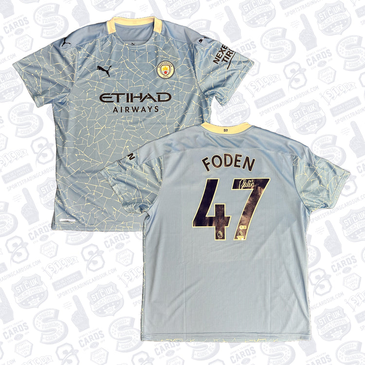 Phil Foden Autographed Puma Manchester City Jersey