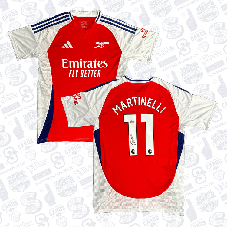 GABRIEL MARTINELLI SIGNED ARSENAL HOME SOCCER JERSEY #11 – BECKETT COA