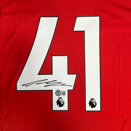 DECLAN RICE SIGNED 2024/25 ARSENAL HOME SOCCER JERSEY #41 – BECKETT COA