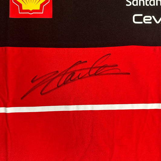 CHARLES LECLERC SIGNED FERRARI F1 RACING JERSEY – BECKETT COA