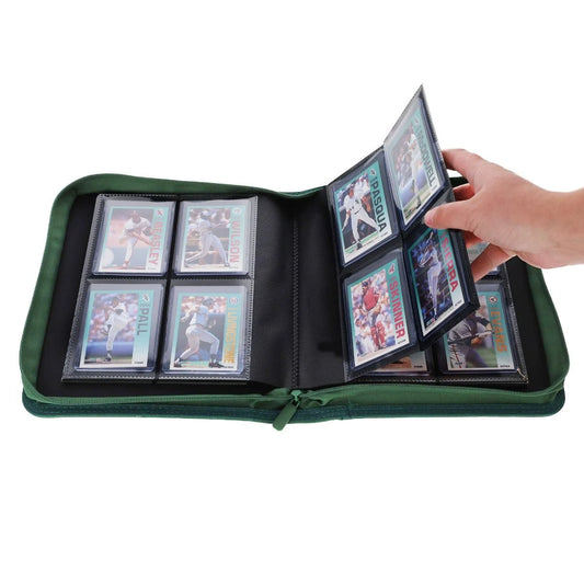 BCW Z-Folio 4-Pocket LX Album - Toploaders - Green - Sports Trading Cards UK