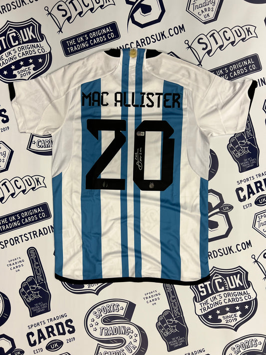 Alexis Mac Allister Argentina Signed Adidas Jersey