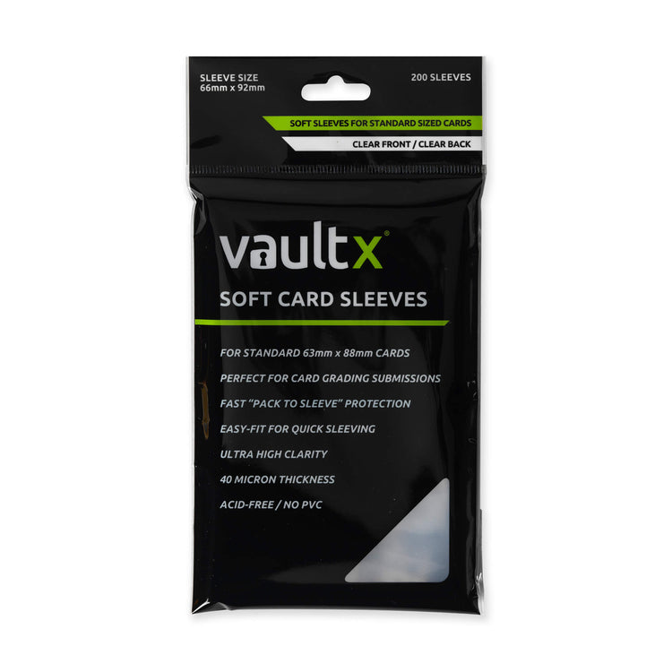 VaultX Soft Card Sleeves (200 Pack)