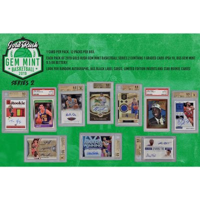 2019 Gold Rush Gem Mint Series 2 Basketball Pack - Sports Trading Cards UK