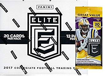 2017 Panini Elite Draft Picks Collegiate Football 12ct Fat Pack Box - 4 Autos per box - Sports Trading Cards UK